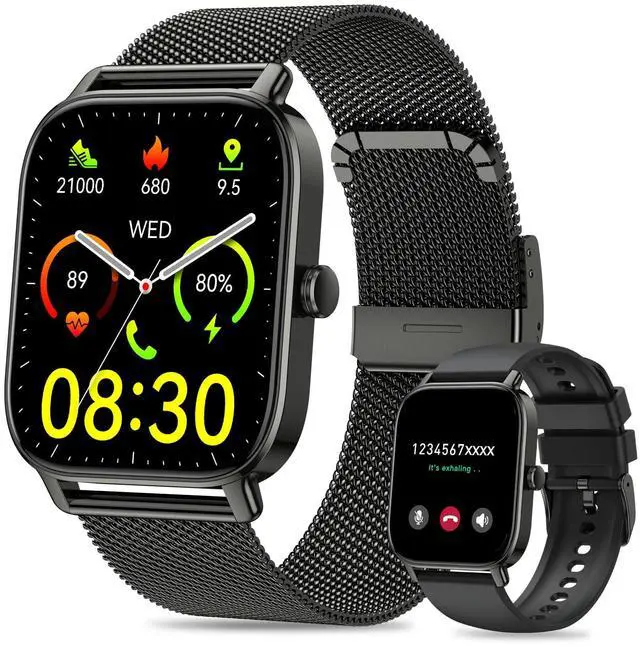Main image of Smart Watch for Men Women Fitness: Waterproof Make Answer Call Running Smartwatch for Android Phone iPhone Samsung Compatible Digital Mens Watches SpO2 Sleep Heart Rate Monitor Step Pedometer Tracker