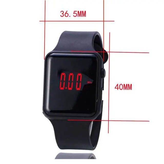 Alt view image 2 of 7 - JAYSUING 10 Pack Unisex Men Women LED Wrist Watch Silicone Electronic Sports Watch Bracelet Wholesale Watches