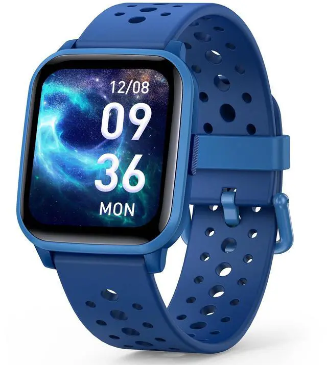 Main image of JAYSUING Kids Smart Watch, Smart Watch for Kids 4-16 Years Old with Sleep Mode, 19 Sports Mode, Pedometer, Birthday Gift for Boys Girls, Blue