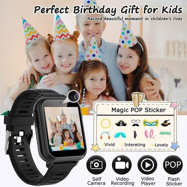 Alt view image 5 of 7 - Kids Smart Watch Boys, Kids Smart Game Watch with 39 Games HD Touch Screen Video Camera Music Player Pedometer Flashlight Alarm Clock 12/24 hr Kid Watches for Boy Gifts for 5-12 Year Olds Boy Girl