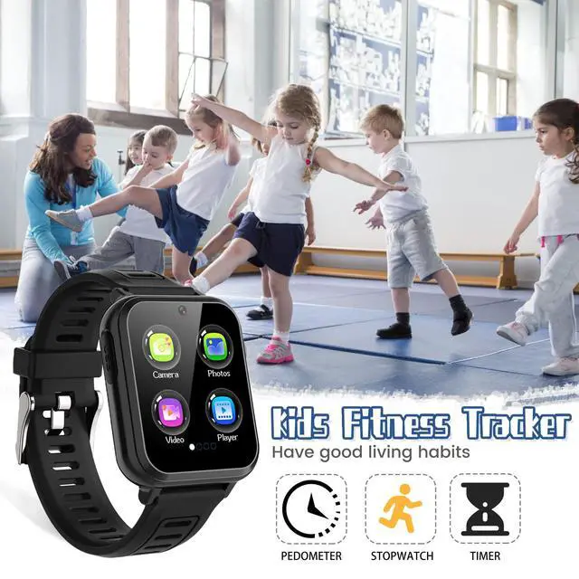 Alt view image 7 of 7 - Kids Smart Watch Boys, Kids Smart Game Watch with 39 Games HD Touch Screen Video Camera Music Player Pedometer Flashlight Alarm Clock 12/24 hr Kid Watches for Boy Gifts for 5-12 Year Olds Boy Girl