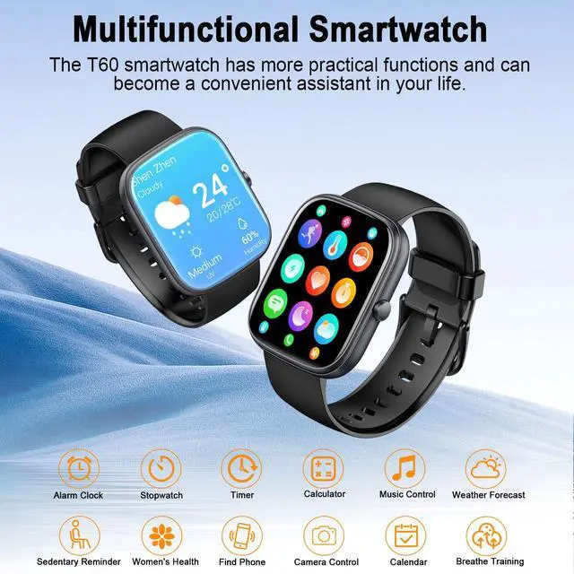 Alt view image 6 of 7 - JAYSUINGSmart Watch (Answer/Make Call), 1.91" Smartwatch Fitness Activity Tracker for Men Women, 110+ Sports IP68 Waterproof, Heart Rate/Sleep Monitor/Pedometer/Calories, Fitness Watch for Android iOS