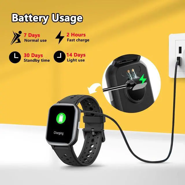 Alt view image 7 of 7 - JAYSUING Smart Watch for Kids Teens, Fitness Tracker Boy Girls Watch with 19 Sport Modes, Pedometer, Sleep Monitor, Kids Watch Birthday Gifts Toy Gift for Girls Boys 6-16 (Black)