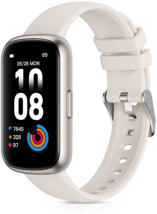 Main image of JAYSUING Fitness Tracker with 24/7 Heart Rate, Blood Oxygen, Sleep Monitor, 3ATM Waterproof Fitness Watch/Smart Watch/Activity Tracker, Pedometer/Step Counter, Calorie Tracker for Women Men, Starlight