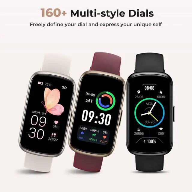 Alt view image 5 of 7 - JAYSUING Fitness Tracker with 24/7 Heart Rate, Blood Oxygen, Sleep Monitor, 3ATM Waterproof Fitness Watch/Smart Watch/Activity Tracker, Pedometer/Step Counter, Calorie Tracker for Women Men, Starlight