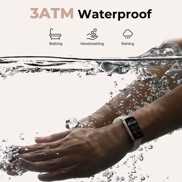 Alt view image 6 of 7 - JAYSUING Fitness Tracker with 24/7 Heart Rate, Blood Oxygen, Sleep Monitor, 3ATM Waterproof Fitness Watch/Smart Watch/Activity Tracker, Pedometer/Step Counter, Calorie Tracker for Women Men, Starlight