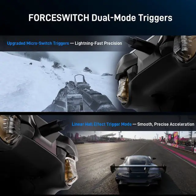 Alt view image 4 of 7 - FLYDIGI VADER 5S Wired Controller for Xbox Series X|S, Xbox One, Windows 10/11, FORCEFLEX Adjustable Tension Joysticks, FORCESWITCH Triggers, 6 Remappable Buttons, 3.5mm Audio Jack