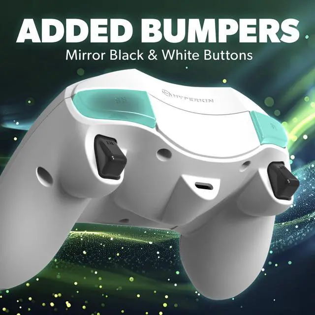 Alt view image 3 of 6 - JAYSUING- DuchesS Wired Controller for Xbox Series X|S, Xbox One, Windows 10|11, PC, with Hall Effect Joysitcks, Audio Jack, Impulse Triggers, Xmas Gift for Gamers - White - Officially licensed