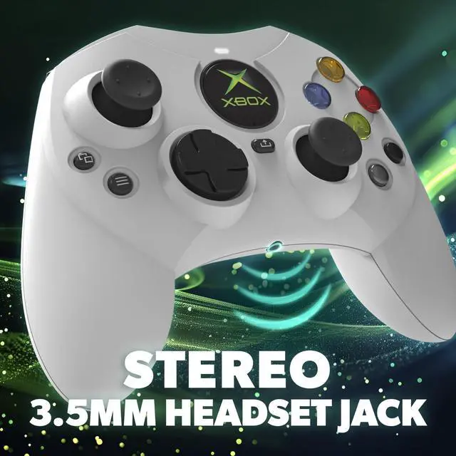 Alt view image 4 of 6 - JAYSUING- DuchesS Wired Controller for Xbox Series X|S, Xbox One, Windows 10|11, PC, with Hall Effect Joysitcks, Audio Jack, Impulse Triggers, Xmas Gift for Gamers - White - Officially licensed