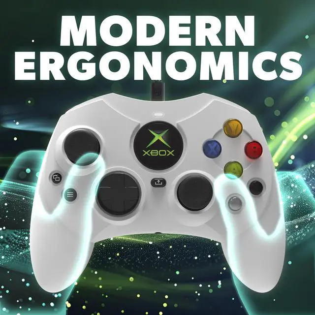 Alt view image 5 of 6 - JAYSUING- DuchesS Wired Controller for Xbox Series X|S, Xbox One, Windows 10|11, PC, with Hall Effect Joysitcks, Audio Jack, Impulse Triggers, Xmas Gift for Gamers - White - Officially licensed