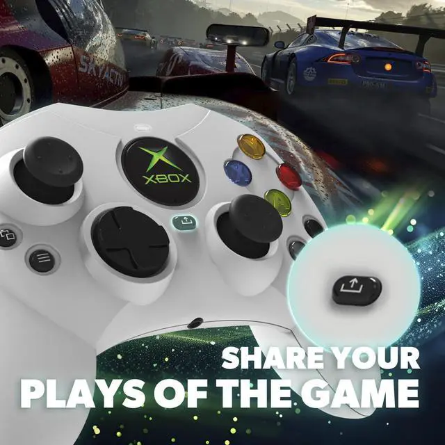 Alt view image 6 of 6 - JAYSUING- DuchesS Wired Controller for Xbox Series X|S, Xbox One, Windows 10|11, PC, with Hall Effect Joysitcks, Audio Jack, Impulse Triggers, Xmas Gift for Gamers - White - Officially licensed