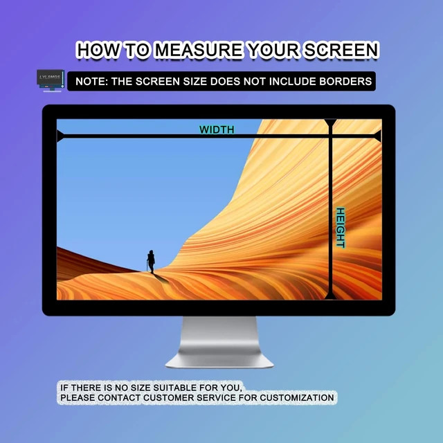 Alt view image 2 of 5 - LYLSMGS 34 inch Hanging Privacy Panel for Desk, 21:9 Widescreen Monitor