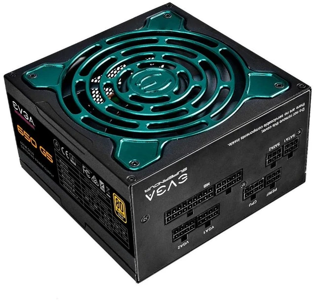 Alt view image 2 of 5 - EVGA 650 G5, 80 Plus Gold 650W, Fully Modular, ECO Mode with Fdb Fan, 100% Japanese Capacitors, 10 Year Warranty, Compact 150mm Size, Power Supply 220-G5-0650-X1