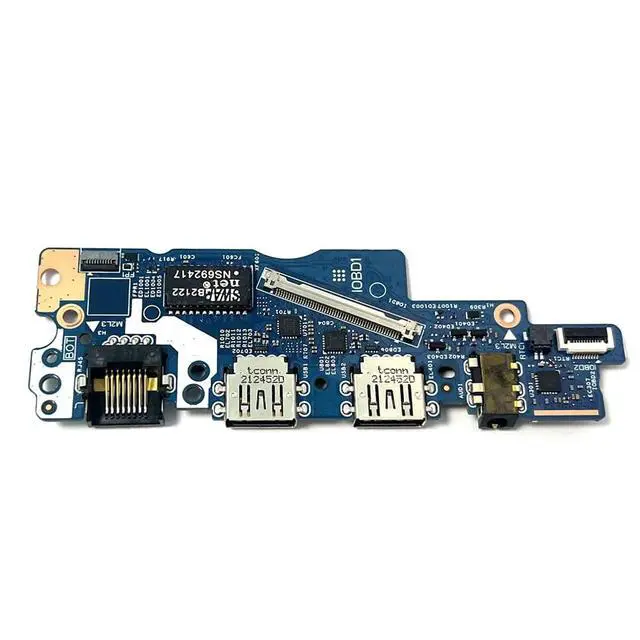 Alt view image 2 of 4 - HSSDTECH Power Button Board USB SD Card Reader Board Replacement for DELL DELL Latitude 3530 P108F003 USB Audio Power Button IO Board
