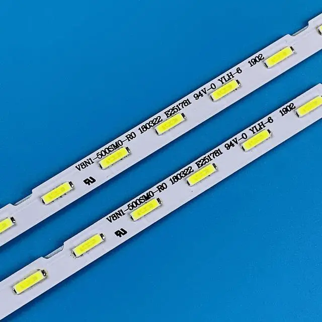Alt view image 3 of 5 - PANMILED 2 Pieces LED Backlight Strips for Samsung 50'' TV V8N1-500SM0-R0 UN50RU7100FXZA UN50RU7200FXZA UE50RU7179U 50RU7100