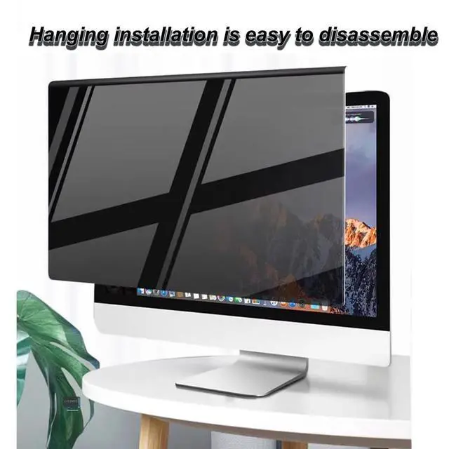 Alt view image 4 of 5 - LYLSMGS 19 Inch Computer Monitor Privacy Screen -Reduce Glare Blue Light Filter -Reduce Eye Strain,Compatible for Dell, Hp, Acer,Easy to Install & Remove Screen Protector Panel for 16:10 Aspect