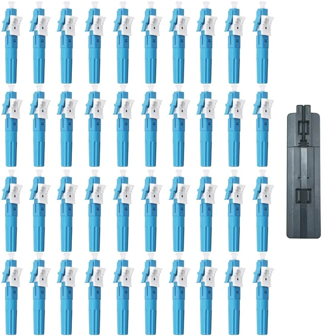 Main image of Duogalia 40 Pack LC-UPC Singlemode Fiber Optic Cable Quick Connector Fast Connection Adapter for 0.9/2.0/3.0/2.0 * 1.6/2.0 * 3.0mm Fiber Cable