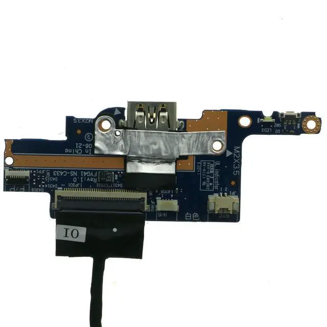 Alt view image 3 of 5 - NS-C433 Power Button USB Board with Cable for Lenovo Yoga C740-14IML 5C50S24993 DC020024J10