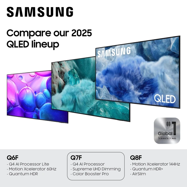 Alt view image 5 of 5 - Samsung 55-Inch Class QLED Q7F Series Samsung Vision AI Smart TV (2025 Model, 55Q7F) Quantum HDR, Object Tracking Sound Lite, Q4 AI Gen1 Processor, 4K upscaling, Gaming Hub, Alexa Built-in