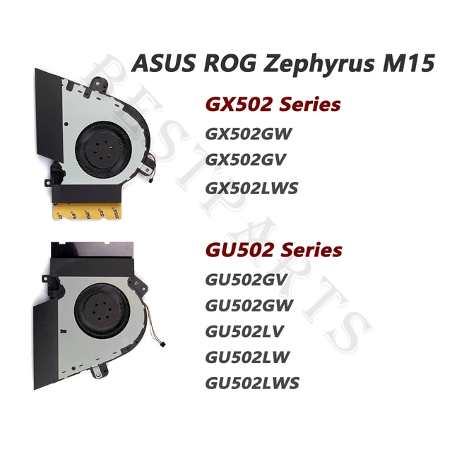 Alt view image 2 of 5 - CPU+GPU Cooling Fan for ASUS ROG Zephyrus GX502G GX502LWS GX502GW GX502GV