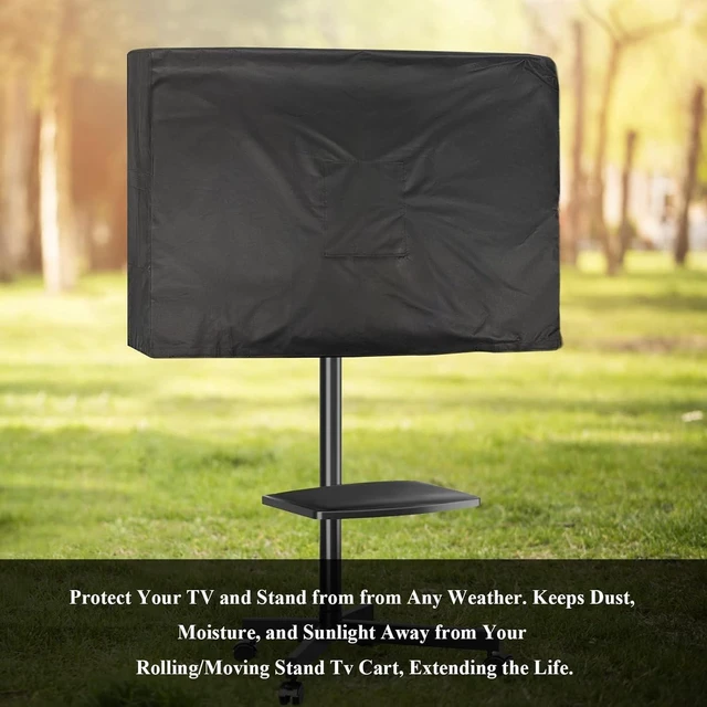 Alt view image 5 of 5 - Andacar Mobile TV Stand Cover 39.5" for 40-43 Inch Mobile TV Cart
