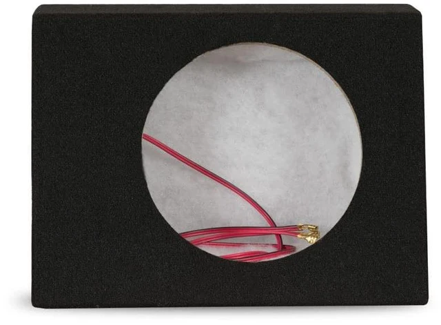 Alt view image 4 of 5 - GOLDWOOD TR8P Sealed Single Car Speaker Cabinet Box for 8" Dual Woofer
