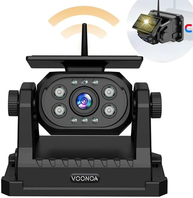 Main image of VOONOA Magnetic Wireless Backup Camera, Add-on or Replacement Camera for VOONOA VN003 VN007 Only, 15000mAh Rechargeable Battery Solar Back up Camera for Car RV Truck Trailer