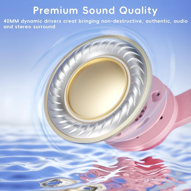 Alt view image 5 of 5 - Candy Bila Wired Kids Headphones for School, Over-Ear for Boys Girls