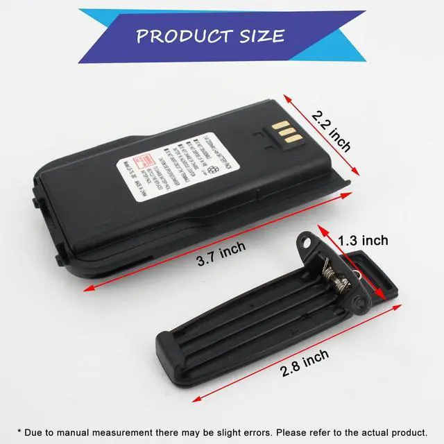 Alt view image 2 of 5 - Afadorable 1PC RT3S Li-ion Battery Pack 7.4V 2200mAh Replacement for TYT Tytera Radio MD380 MD-380 MD-UV380 MD-380U MD-380V MD-446 RT3 RT3S with 1PC Belt Clip