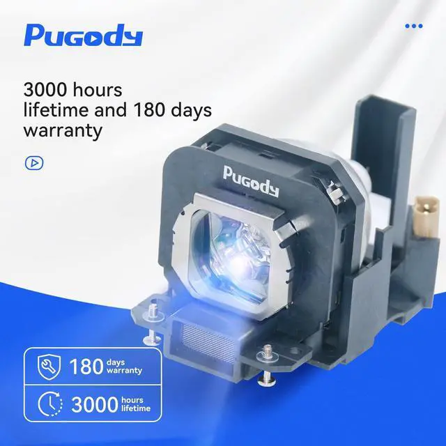 Alt view image 2 of 5 - Pugody ET-LAX100 Premium Quality Replacement Projector Lamp Bulb with Housing for Panasonic PT-AX200U PT-AX100U PT-AX200E PT-AX100E PT-AX100 PT-AX200 TH-AX100