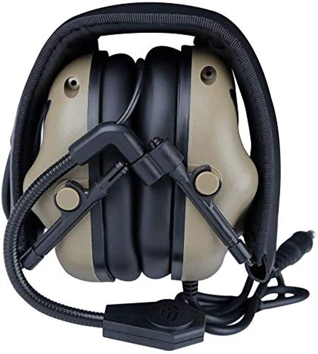 Alt view image 3 of 5 - ATAIRSOFT Tactical Headset Wargame Hunting Headphone Without Noise Cancellation Function (Tan)
