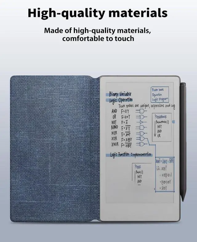 Alt view image 2 of 5 - Case for Remarkable Paper Pro Move,NOUKAJU Magnetic Protection Case,Drop-Resistant,Anti-Scratch,Protection Cover for Remarkable Pro Move Paper Tablet 7.3inch(Blue)
