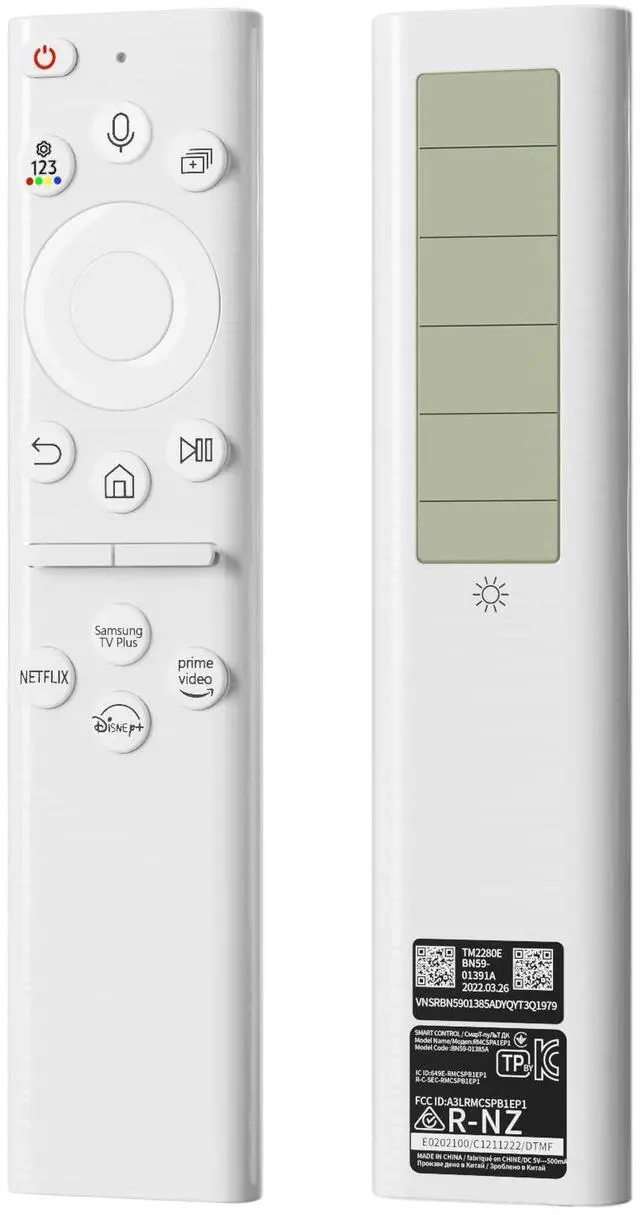 Main image of BN59-01391A Solar Voice Remote Control Replacement for Samsung TV Remote with 4 Shortcut Buttons, Compatible with Samsung 2021-2023 Neo LED Smart 4K Ultra HD TV