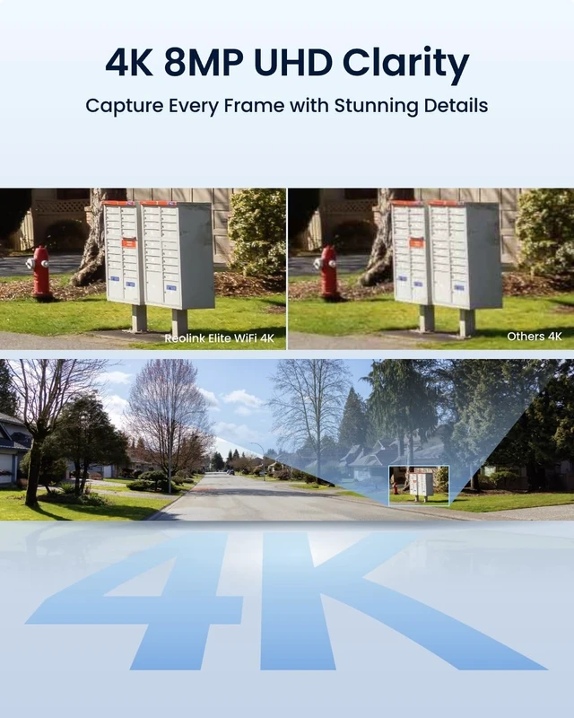 Alt view image 3 of 5 - REOLINK 4K 8MP 180 Panoramic Outdoor Security Camera, Dual-Lens Elite WiFi