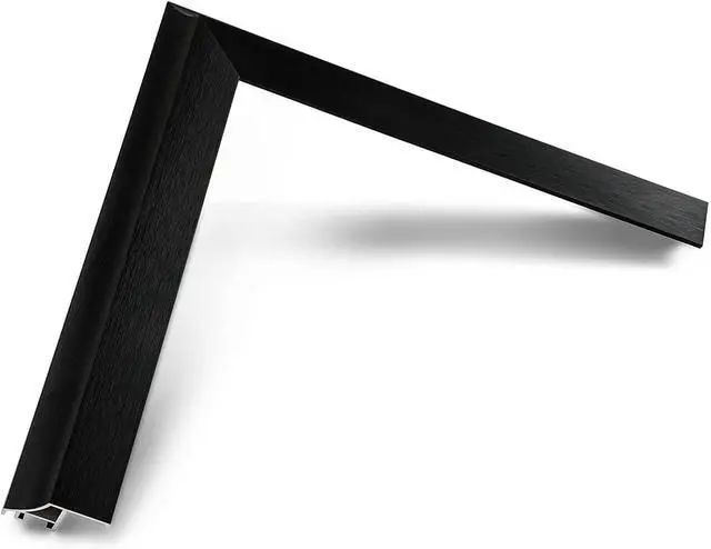 Alt view image 4 of 5 - Anodized Black Scoop 32" Alloy Deco TV Frame - Compatible ONLY with Samsung The Frame TVs (Fits 2021-2026, LS03A, LS03B, LS03C, LS03D, LS03FA)