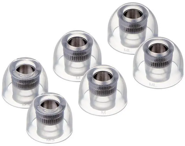 Main image of AZLA Mithryl IEM Ear Tips Surgical Stainless Steel Core for HiFi in Ear Monitors, Wired Earbuds, IEM Earphones & Headphones Earbud Replacement Tips for Clear Spacious Sound (3 Pair) (MS-M-ML)