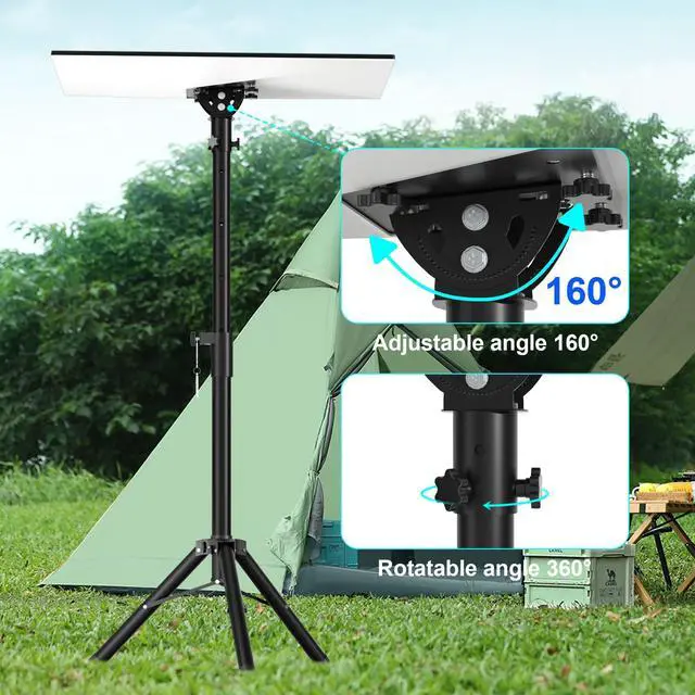 Alt view image 3 of 5 - Starlink Gen 3 Tripod Mount, Adjustable Height and Tilt for Better Signal, Satellite Internet Kit Pole Mounting Kit with Starlink Pipe Adapter, Compatible with Starlink Standard & Enterprise Dish