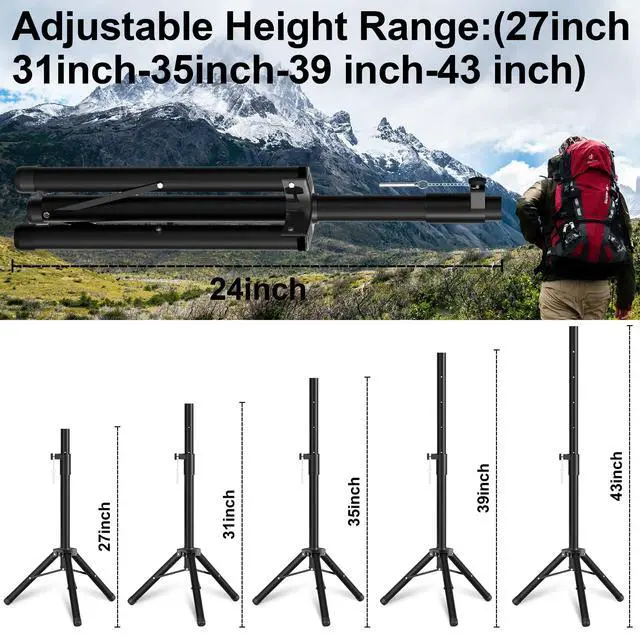 Alt view image 5 of 5 - Starlink Gen 3 Tripod Mount, Adjustable Height and Tilt for Better Signal, Satellite Internet Kit Pole Mounting Kit with Starlink Pipe Adapter, Compatible with Starlink Standard & Enterprise Dish