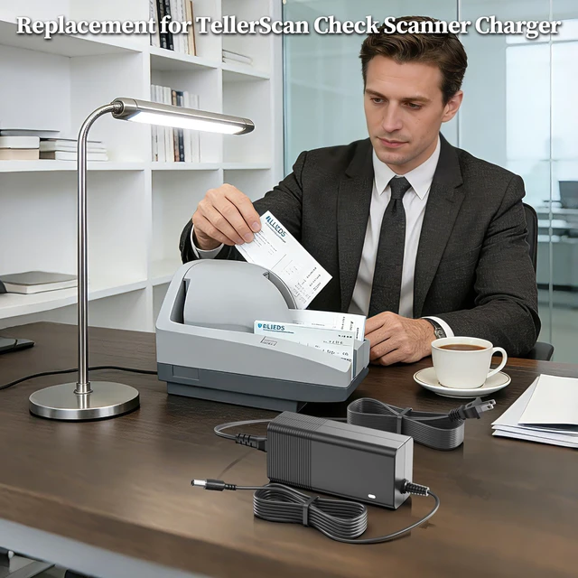 Alt view image 4 of 5 - Charger for TellerScan TS240 TS230 TS215 TS4120 Scanner Power Cord 30V