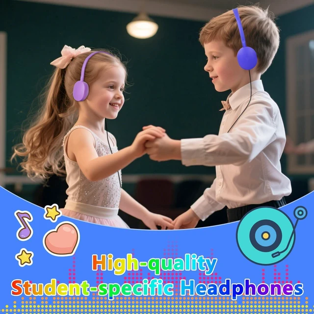 Alt view image 4 of 5 - OSSZIT Classroom Kids Headphones Bulk 100 Pack Class Set of Headphones