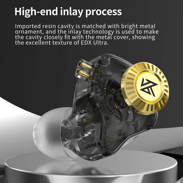 Alt view image 4 of 5 - KZ Edx Ultra Upgraded Dynamic in-Ear Wired Earbuds Headset HiFi Music Bassy IEMs Stereo Sound Earphones/Headphones (with Mic, Edx-Ultra)