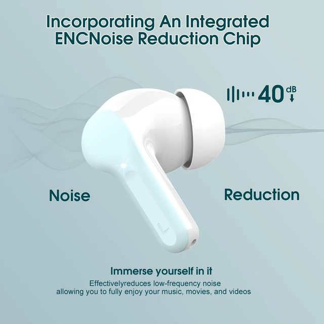 Alt view image 3 of 5 - Wireless Earbuds, Bluetooth 5.4 Headphones HiFi Stereo, Bluetooth Earbuds