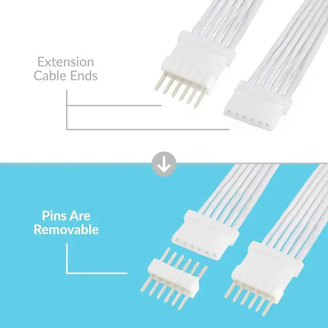 Alt view image 5 of 5 - Litcessory Extension Cable for Philips Hue V4/Solo Lightstrip