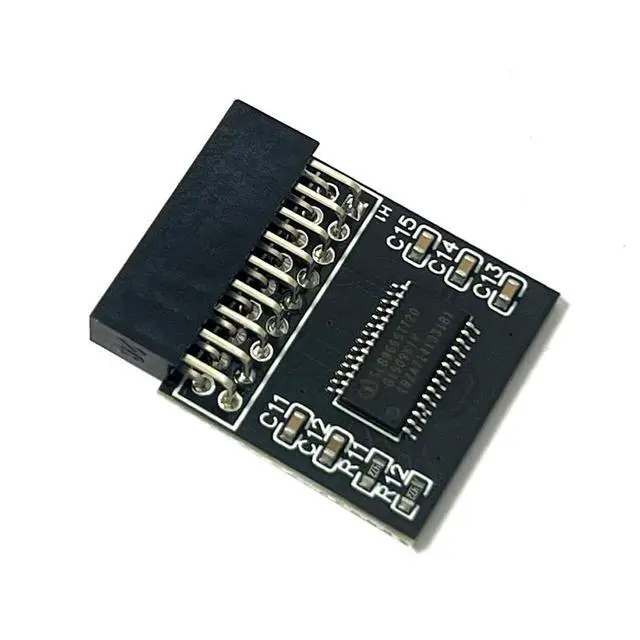 Alt view image 4 of 5 - GinTai TPM2.0 LPC Module 18pin-1 Infineon SLB9665 for ASRock Motherboard