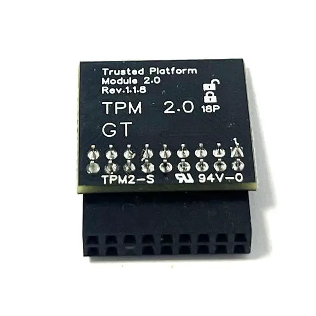 Alt view image 5 of 5 - GinTai TPM2.0 LPC Module 18pin-1 Infineon SLB9665 for ASRock Motherboard