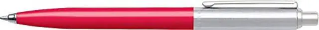 Alt view image 4 of 4 - Sheaffer Sentinel Deep Pink Ballpoint Pen with Chrome Trim