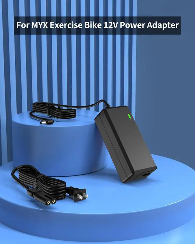 Alt view image 4 of 5 - VHBW for MYX Fitness Bike Power Cord Compatible with MYX Fitness MYX II and MYX II Plus Cycling Bike MYX215A MYX216A 2AUR9-MYX215A 2AUR9-MYX216A KA1670-1205000Q Charger Cord