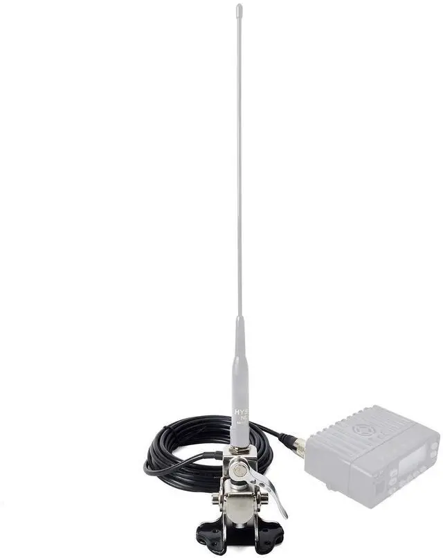 Alt view image 5 of 5 - HYS Stainless Steel Car Clip Mount Trunk Lid Hatchback Mount Bracket for Mobile Transceiver Car Radio Antenna + 16.4FT RG58 Antenna Cable (SO239 to PL259)