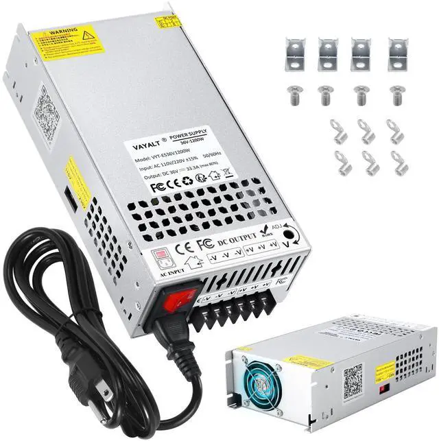 Main image of VAYALT DC 36V 33.3A 1200W Switching Power Supply, 110V/220 V AC to DC Converter, Universal Regulated Switching, 36V Power Supply for CCTV Camera System,3D Printer,Led Strip,Computer Project