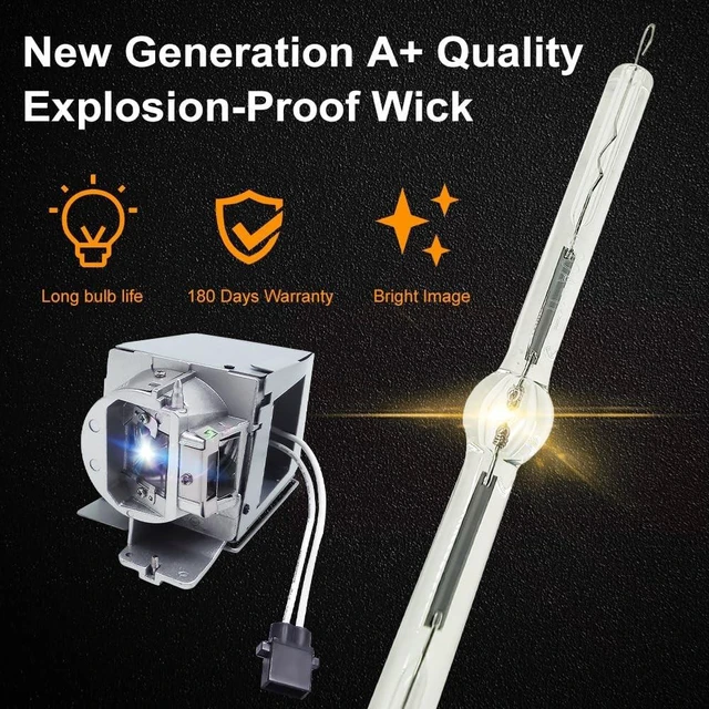 Alt view image 3 of 5 - CTLAMP A+ Quality MC.JMG11.004 Replacement Projector Lamp Bulb with Housing Compatible with ACER P6500 / P6505 / P6600 / P6605